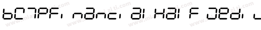 BW7pFinancialHalf Medium字体转换